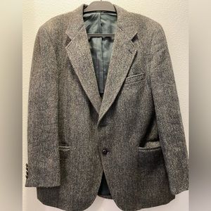 Harris Tweed Kuppenheimer Wool Blazer- Dark Grey L